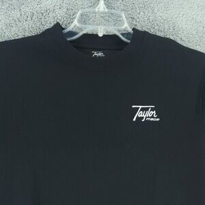 TaylorMade T Shirt Mens M Black Legacy Tee Organic Cotton Script Logo Golf NWOT